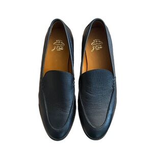 J. Crew Men's Black Leather Slip-Ons